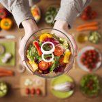 gesunder, frischer hausgemachter Salat